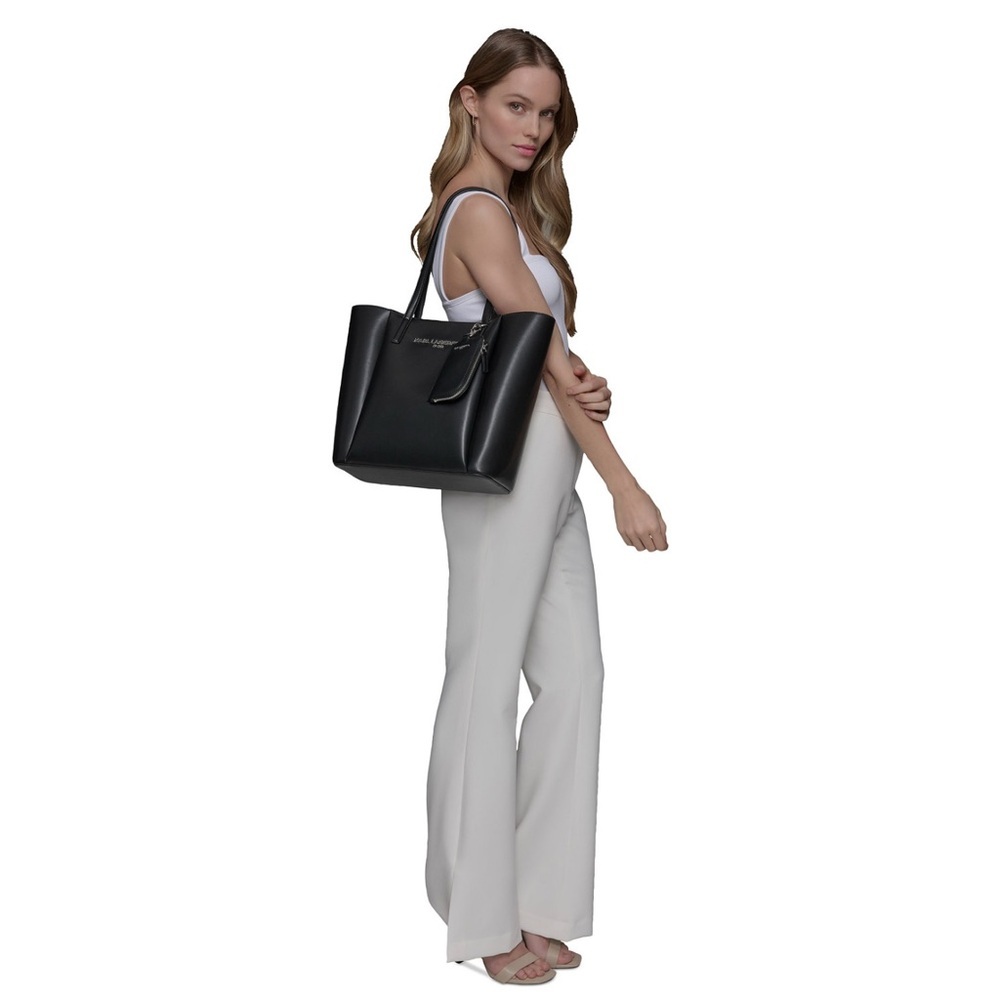 Karl Lagerfeld Paris Louise Tote- Winter White - Picture 5 of 13